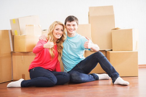 Careful packing for a house move in Coulsdon