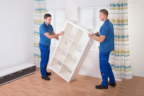 Packed household items loaded for small removals service