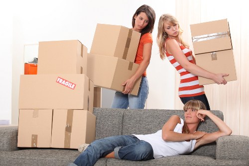 Organised boxes and belongings for student storage in Coulsdon